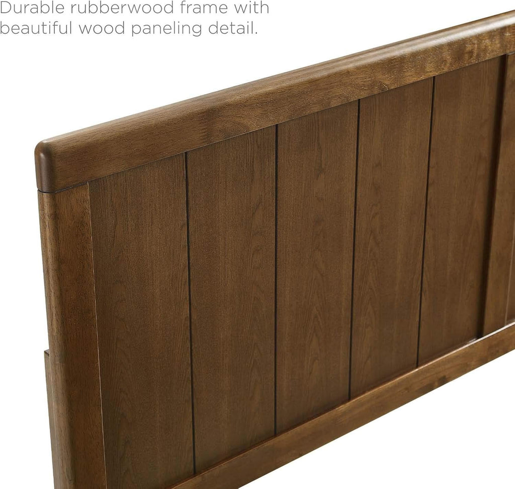 King Wood Headboard, Walnut