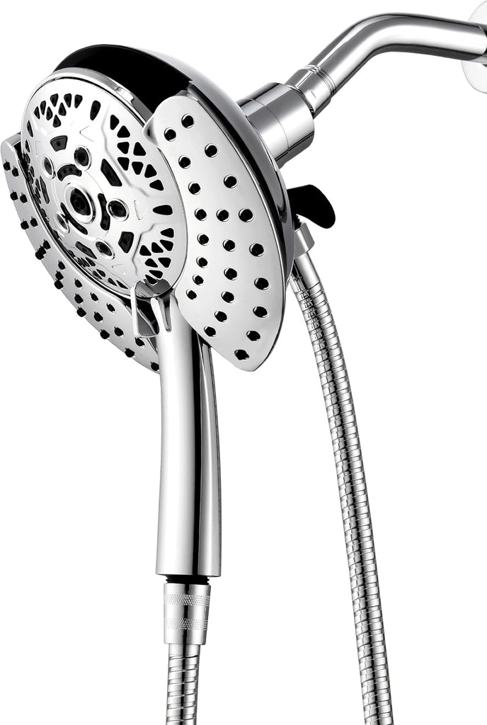 Shower Head with Handheld High Pressure: INAVAMZ Hand Held Shower Head & Rain Shower Head 2-IN-1 Shower Head with 59"