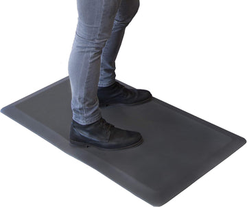 AIRLIFT 39" Anti-Fatigue Standing Desk Ergonomic Comfort Mat-Commercial Office Home Garage Kitchen Rug, Gray