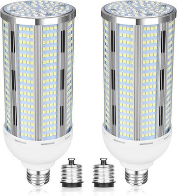 100W LED Corn Bulb 2 Pack, 12000 Lumens Super Bright Light, 5000K Daylight White LED Corn Light Bulb, E26/E39 Mogul