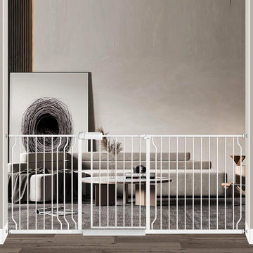 76.3-81.1 Inch Extra Wide Baby Gate for Doorway Pressure Mounted