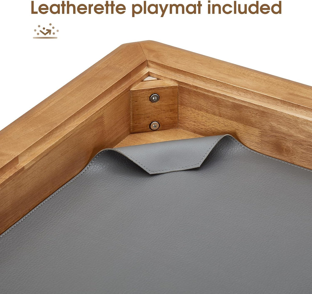 Board Game Table with Removable Table Top, Seats 4 to 6 Players with 57in 33in Play Area, Includes Play Mat