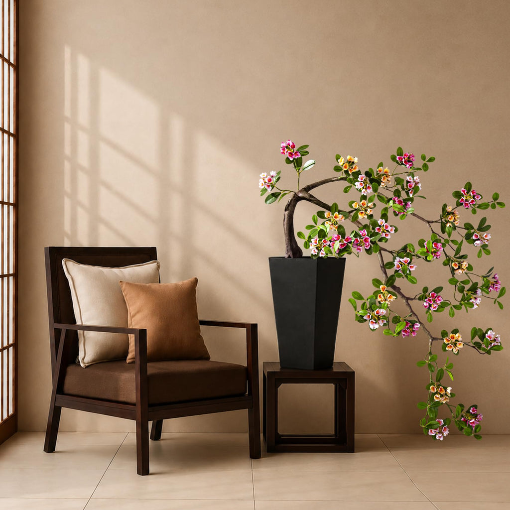 Large Artificial Bonsai Tree 3ft Fake Bonsai Artificial Cherry Blossom Tree Sakura Faux Bonsai Desk Japanese Decor