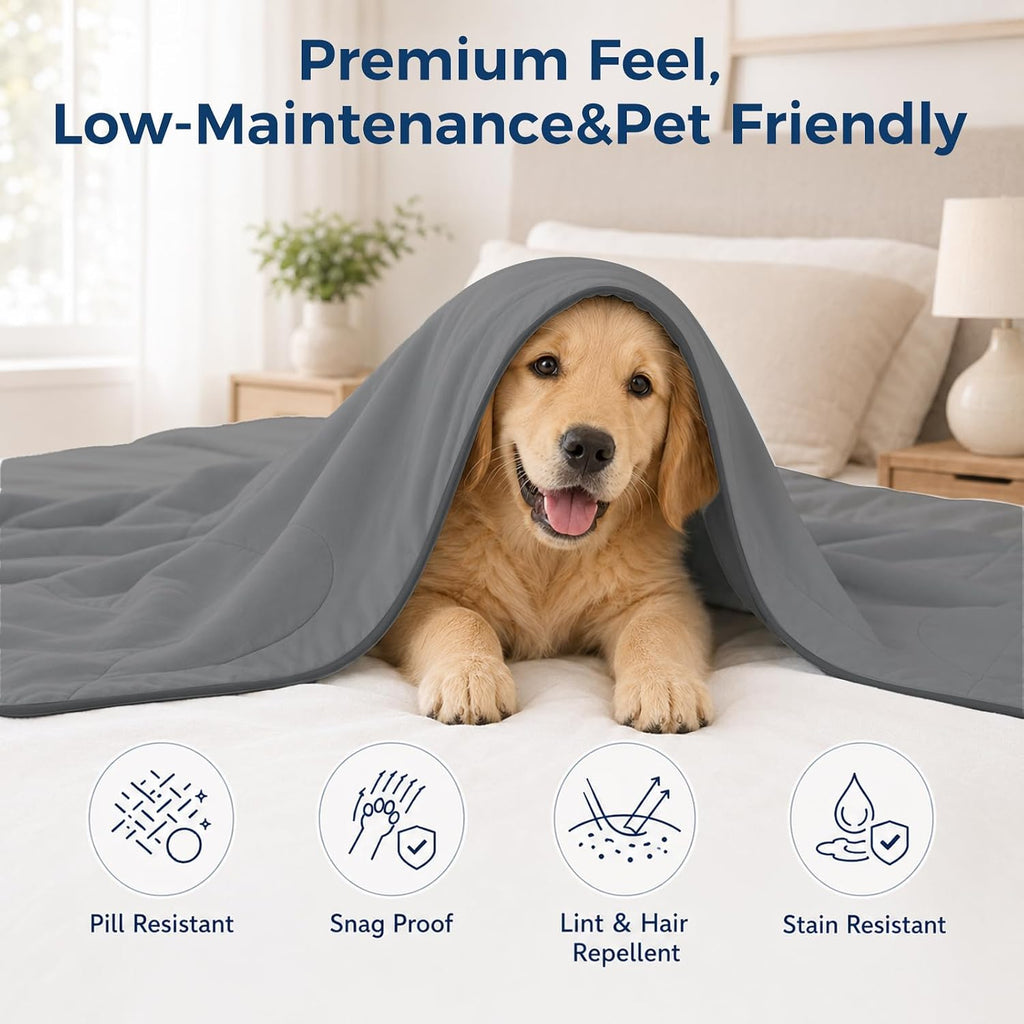 Cooling Comforter King Size, Double-Sided Cold Tech Cooling Blanket for Hot Sleepers & Night Sweats,Q-Max 0.45 Soft