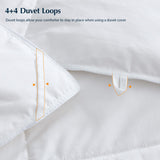 Lightweight Goose Feather Down Fiber Comforters King, Summer Duvet Insert, Ultra Soft, Breathable