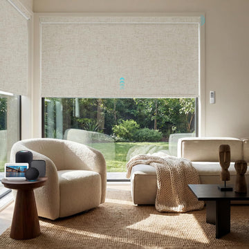 Motorized Blinds with Remote, 100% Blackout Electric Roller Shades