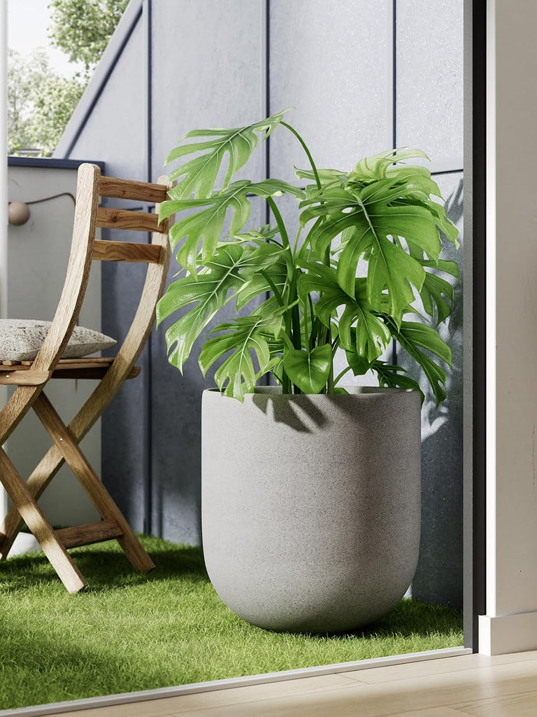 12 Inch Pots for Plants, Ceramic Large Planters for Indoor Plants, Indoor Plant Pots Garden Patio Office, Planter
