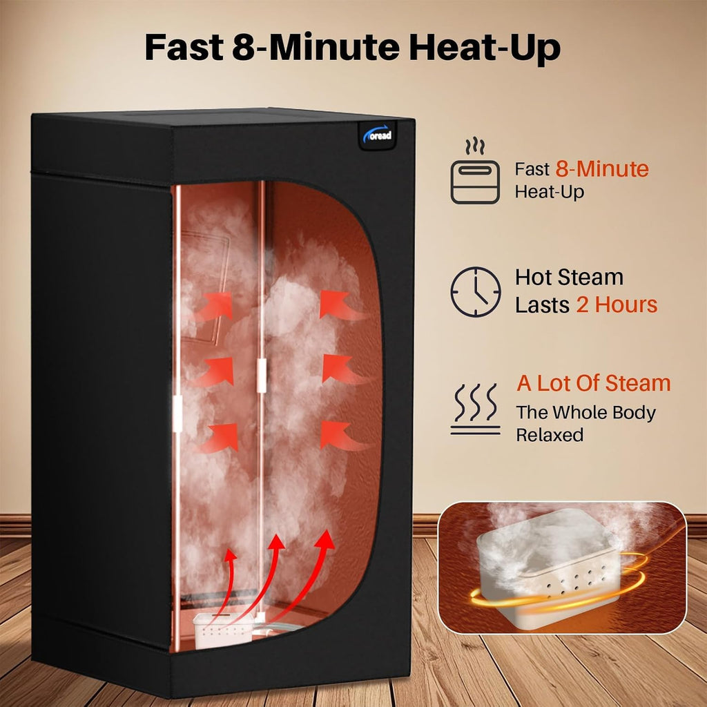 2024 Portable Steam Sauna for Home, Personal Full Body Sauna Tent Indoor Sauna for Home