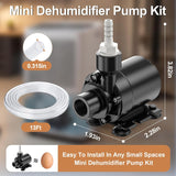 Upgraded Automatic Smart Dehumidifier Pump, 15FT High Lift, IPX8 Waterproof Mini Pump for Dehumidifier Drain