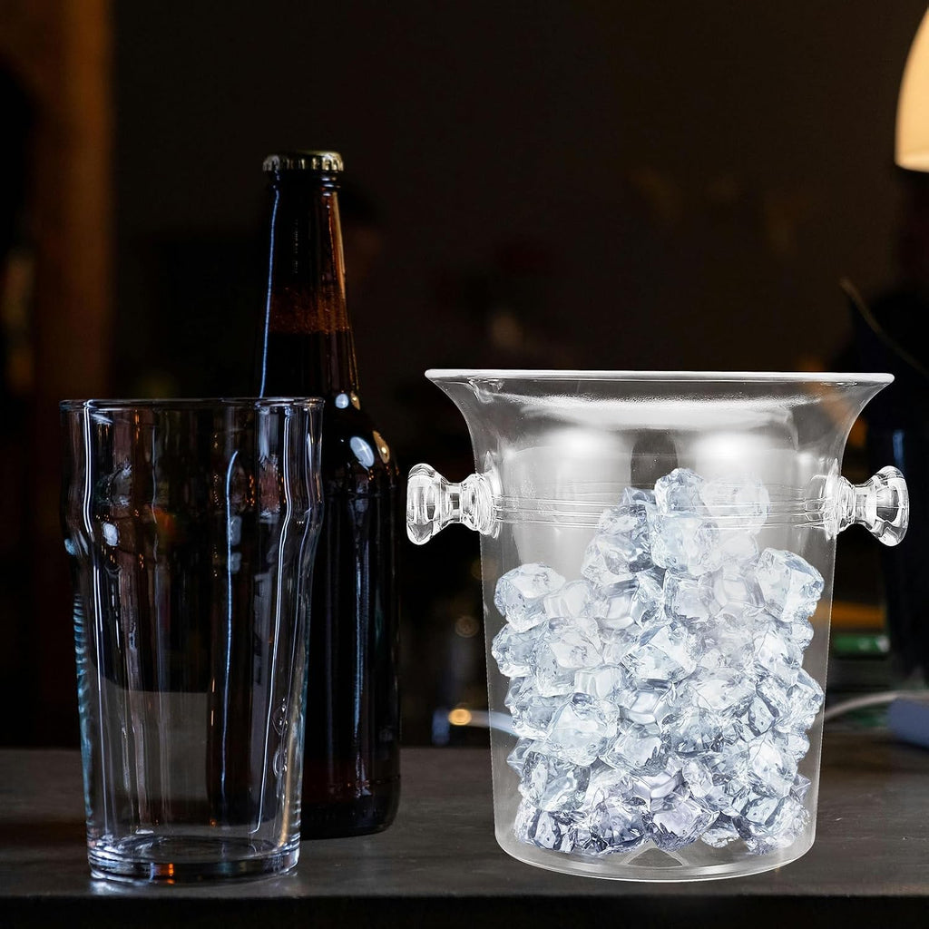 Acrylic Ice Bucket with Handle for Bar and Pub Service
