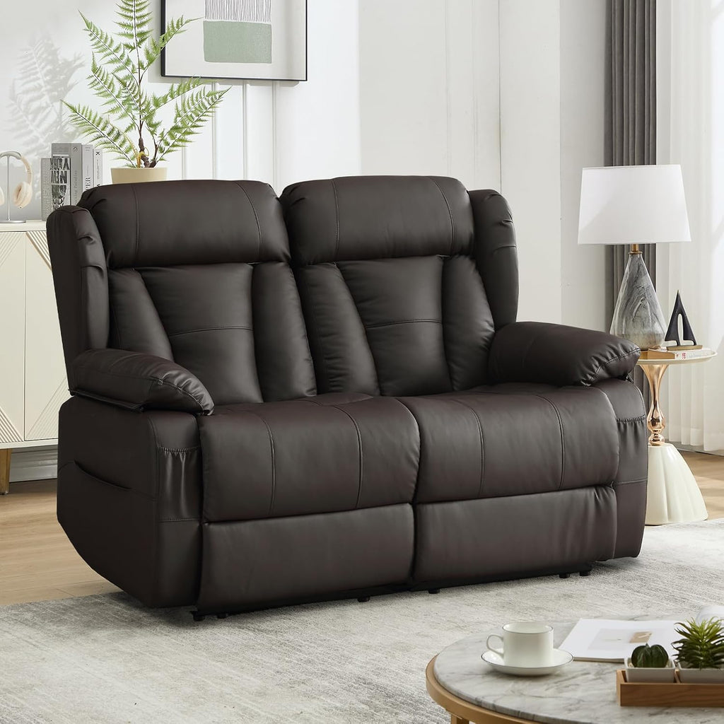58.3" Reclining Loveseat Sofa, RV Loveseat Recliner Couch