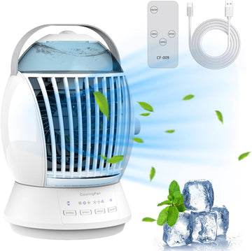 Portable Air Conditioners, 3 in 1 Evaporative Air Cooler, Cooling Fan with Remote Control, 6-12H Timer, 3 Modes