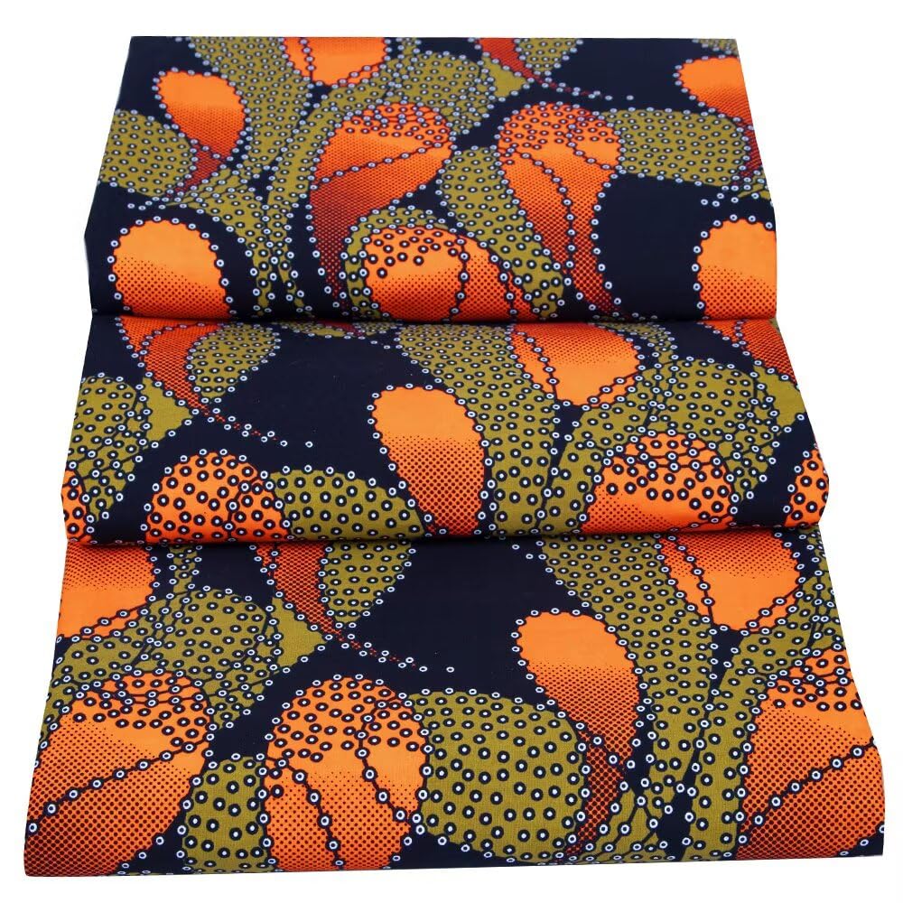 African Fabric 6 Yard Ankara Tribal Print Dashiki Polyester Wax Fabric