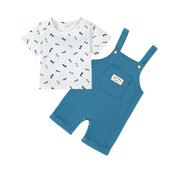 Toddler Baby Boys Clothes Summer Outfit Cute Shortall Set