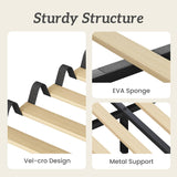 Queen Bed Frame, Platform Bed Frame with Velvet Upholstered Headboard, No Box Spring Needed, Sturdy Metal Support