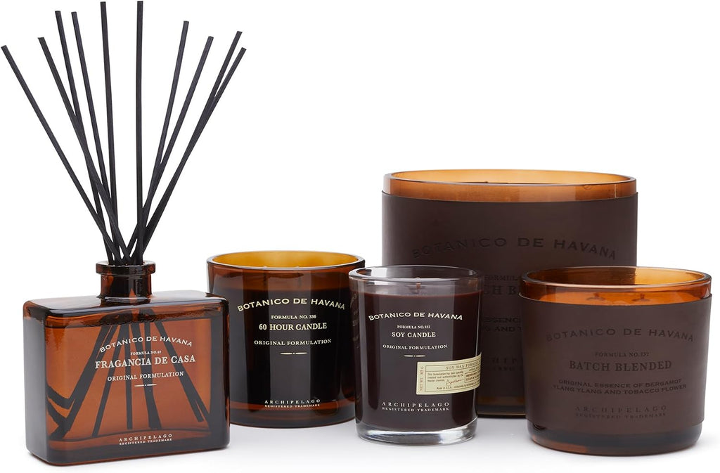 Botanico de Havana Diffuser, 7.85 fl oz | Includes Fragrance Oil, Decorative Wooden Cap and 10 Diffuser Reeds
