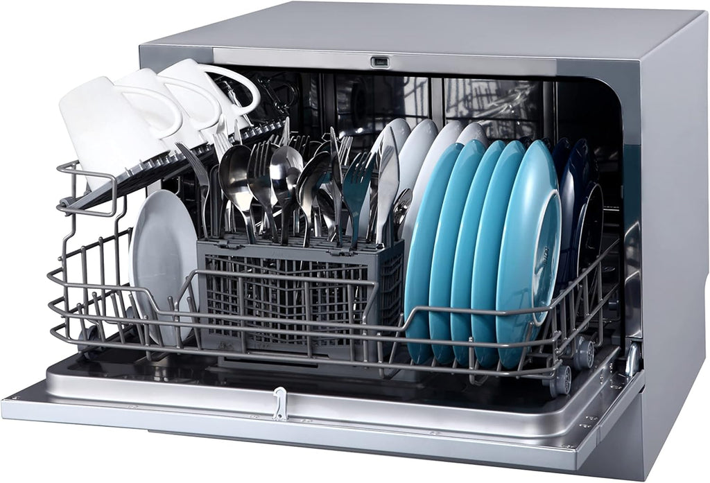 DWP62WH 6 Place Setting Portable Countertop Dishwasher - White