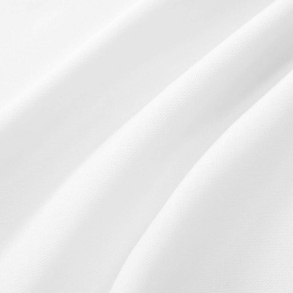 White Faux Linen Window Valance 42x12 Inch, 1 Panel