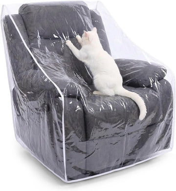 Thickened Plastic Armchair Cover, Heavy Duty Plastic Recliner Cover Furniture Covers, Dust-proof Moving Bags, Clear