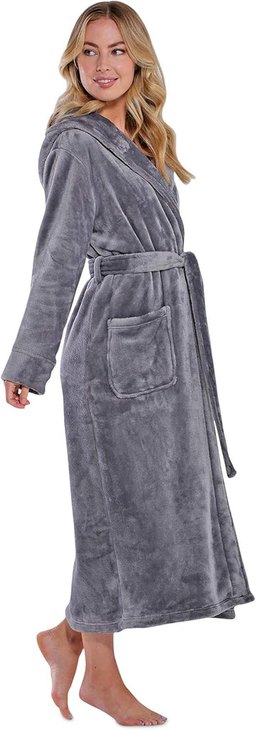Oversize Premium Luxury Ultra Soft Warm Robes for Women Plush Fleece Bathrobe for Women with and Spacious Pockets