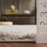 Florida Shag Collection Area Rug - 5'3" x 7'6", Cream & Beige, Non-Shedding & Easy Care