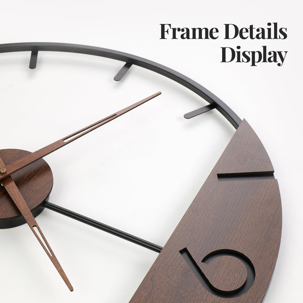 Large Wall Clock 30 Inch Modern Farmhouse Wall Clock