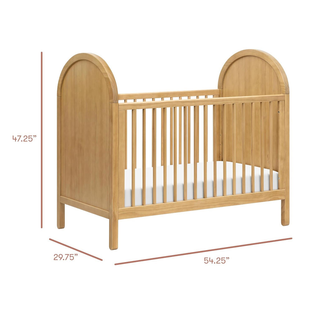 Bondi 3-in-1 Convertible Baby Crib - GREENGUARD Gold Certified - Easy to Assemble Convertible Crib to Toddler Bed &