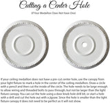 24 inch x 3 inch Decorative Polyurethane Ceiling Medallion Single Pack
