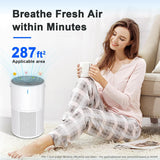 Air Purifiers for Bedroom Office, H13 True HEPA Filter Air Purifiers for Home Pets, Smoke, Odor, Dus