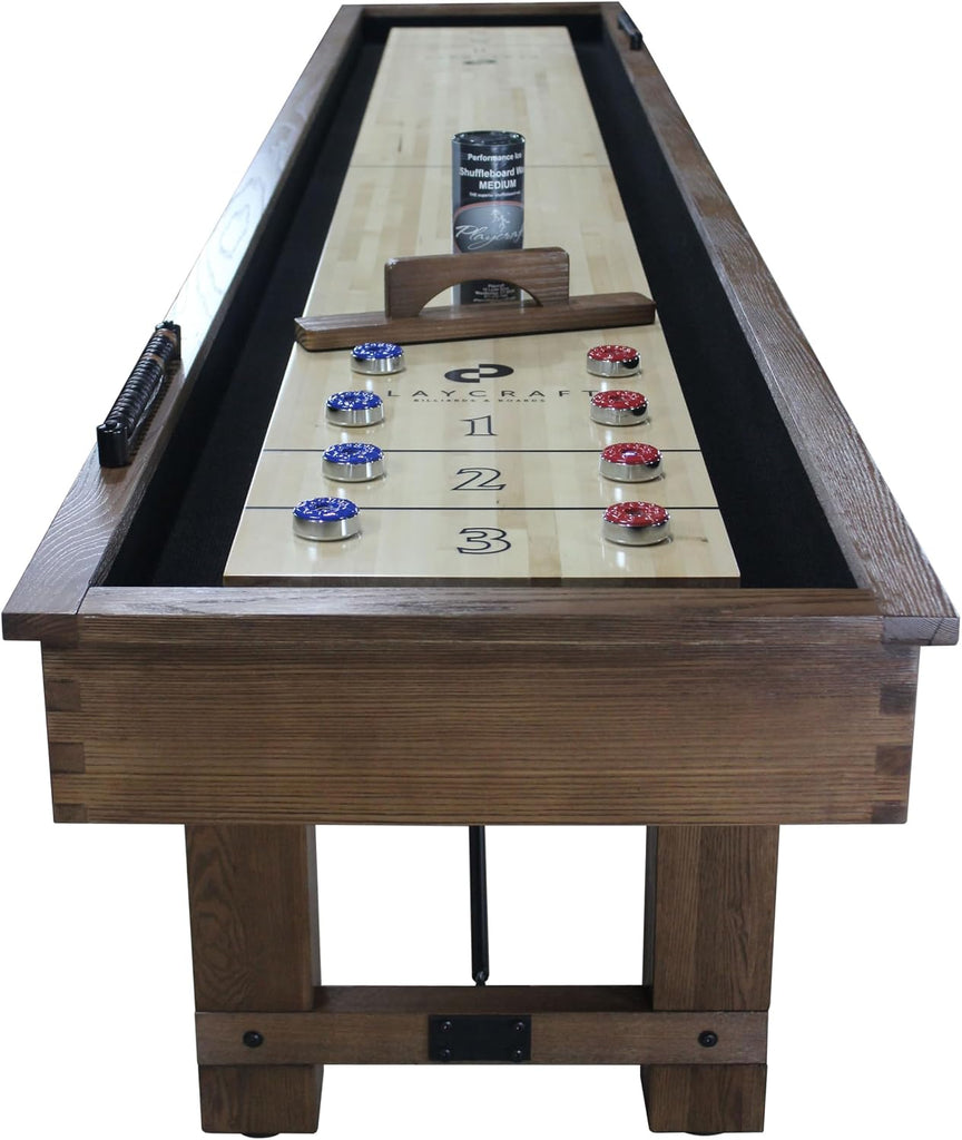Montauk Pecan 12' Shuffleboard Table