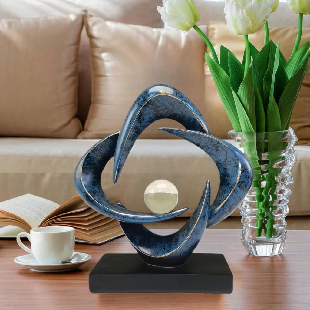 Home Decor Abstract Decorative Sculpture Decorations Dining Room Office, Resin Art Statues Coffee Table Bookshelf
