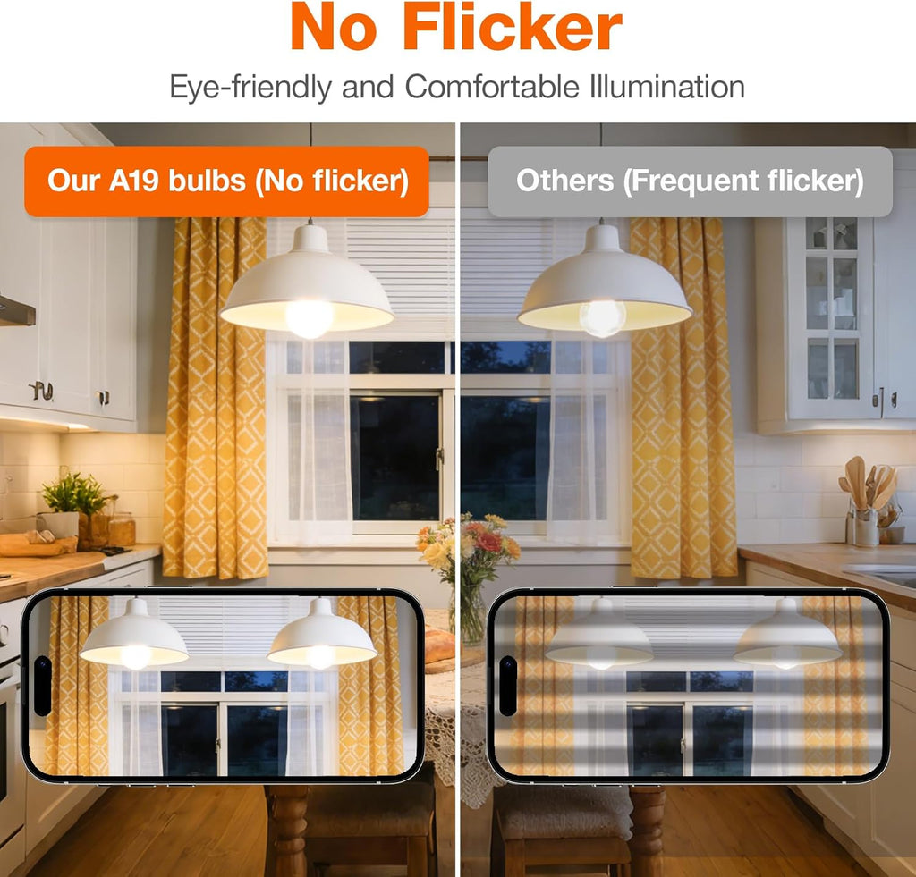 LED Light Bulb, A19 60W Equivalent, Efficient 9W, 7 Year, 750 Lumens, 2700K, Non-Dimmable, Frosted, Soft White