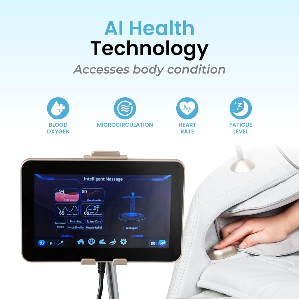 Haven 4D. Massage Chair Full Body, AI Health Detection, Intelligent Voice Control, Body Scan Technology, SL Track