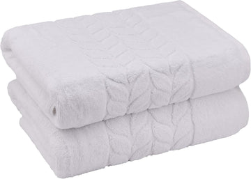 Organic Turkish Cotton Bath Towels, Hand Towels - Premium Jacquard Collection, Certified Organic Cotton Towel Set