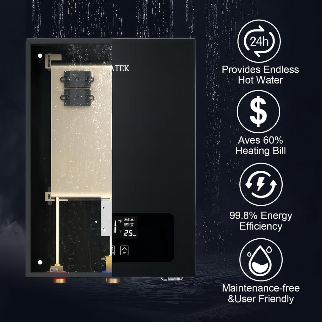 Electric Tankless Water Heater SIVUATEK 18kW, 240V - On-Demand Hot Water for Whole House