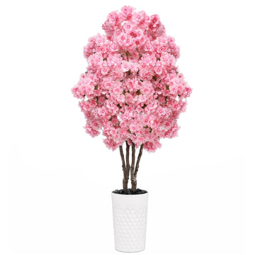 Artificial Cherry Blossom Tree 5FT - Fake Flower Tree Indoor Outdoor
