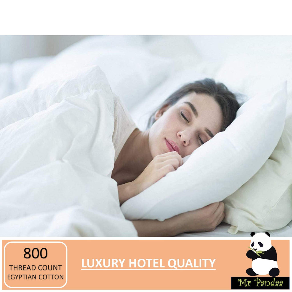 800 Thread Count - 100% Egyptian Cotton, Split Head Flex Sheet Set for Adjustable Bed 34" Split at The Top - 20" Deep