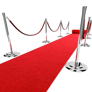 3x10 ft Extra Thick Red Carpet Runner for Party & Events, Festival Celebration, Prom Proposal & Wedding, Graduation