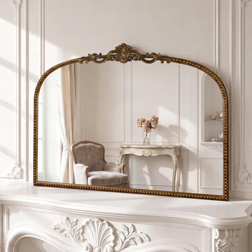 40"x 30" Wall Mirror, Ornate Gold Vintage Mirror