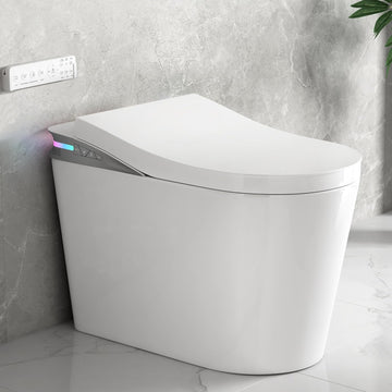 One Piece Smart Toilet with Bidet Built in, Electric Bidets with Warm Water Sprayer and Air Dryer