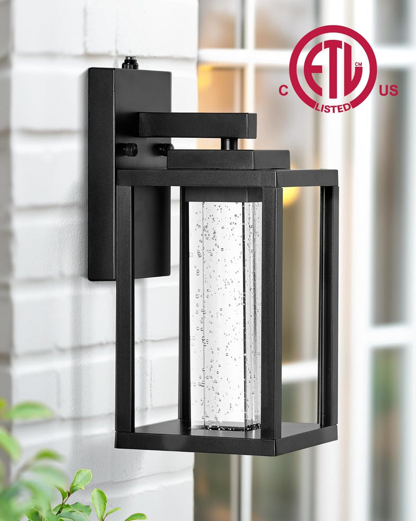 Black Exterior Lighting Fixtures Wall Mount for House