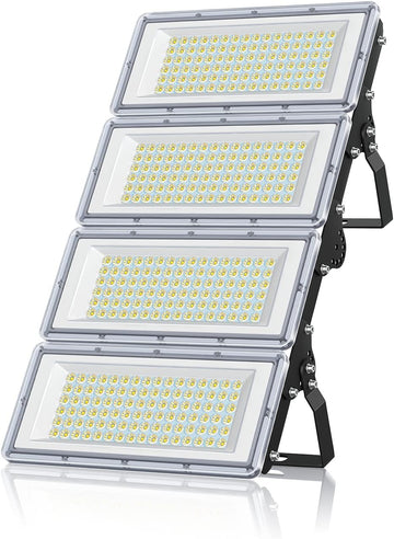 400W LED Flood Light 1 Pack, 40000LM 7000K Super Bright Stadium Lights Outdoor LED, IP67 Waterproof Stadium Flood