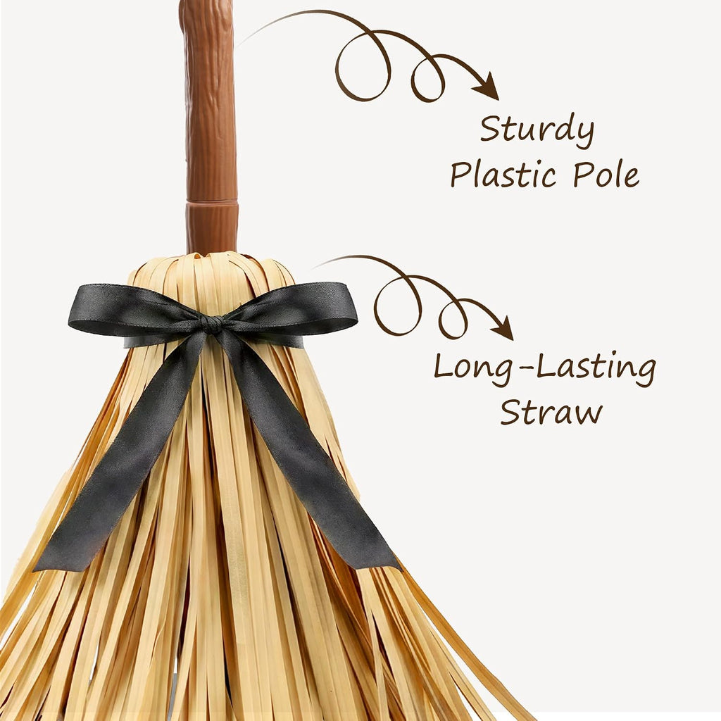 Halloween Decoration Indoor 49" Animated Floating Witch Broom