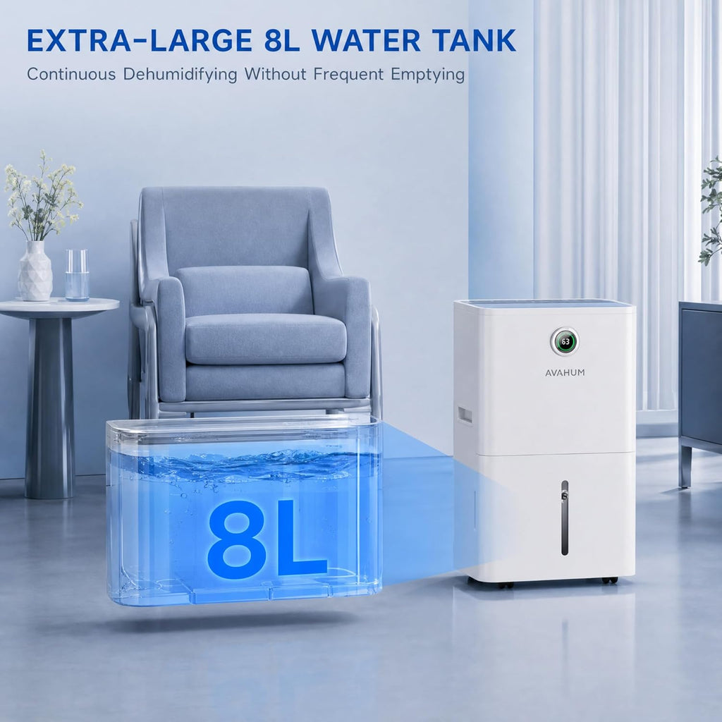 150 Pint Dehumidifier for Basement with Pump,Commercial Dehumidifier with Drain Hose for Home