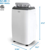 Portable Air Conditioner, 8,000 BTU (5,000 BTU SACC) for Rooms Up To 350 Sq. Ft.
