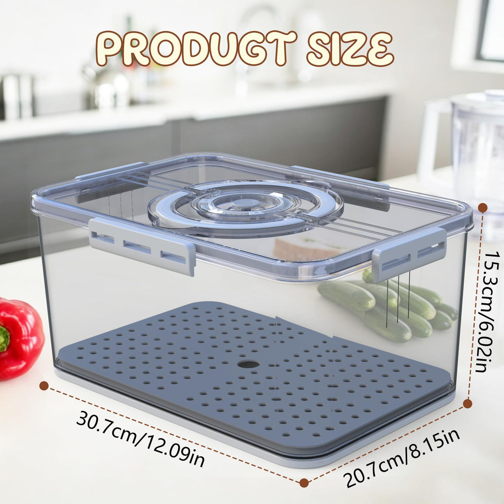 Large with Lid and Handle,Time Recording Airtight Bread Container