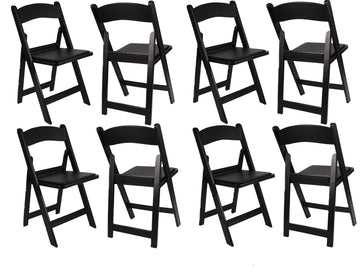 Set of 100, Resin Folding Chair Vinyl Padded Seat Indoor Outdoor Lightweight Set Event Party Picnic Kitchen Dining