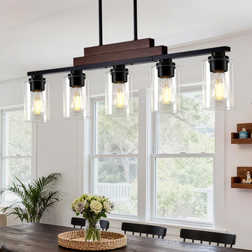 Kitchen Island Lighting, 34" Dining Room Light Fixture Over Table