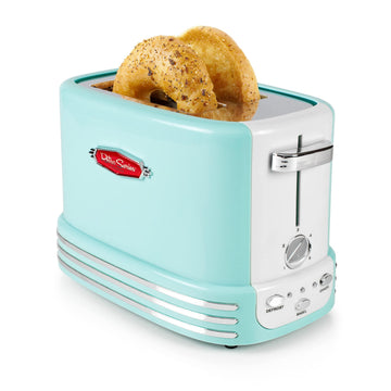 New and Improved Wide 2-Slice Toaster Perfect For Bread, English Muffins, Bagels, 5 Browning Levels, With Crumb Tray