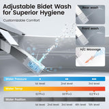Smart One-Piece Toilet with Built-In Bidet, Auto Flush, Foot Sensor Flush, Heated Seat, Warm Water, Air Dryer, Night Light, Blackout Flush